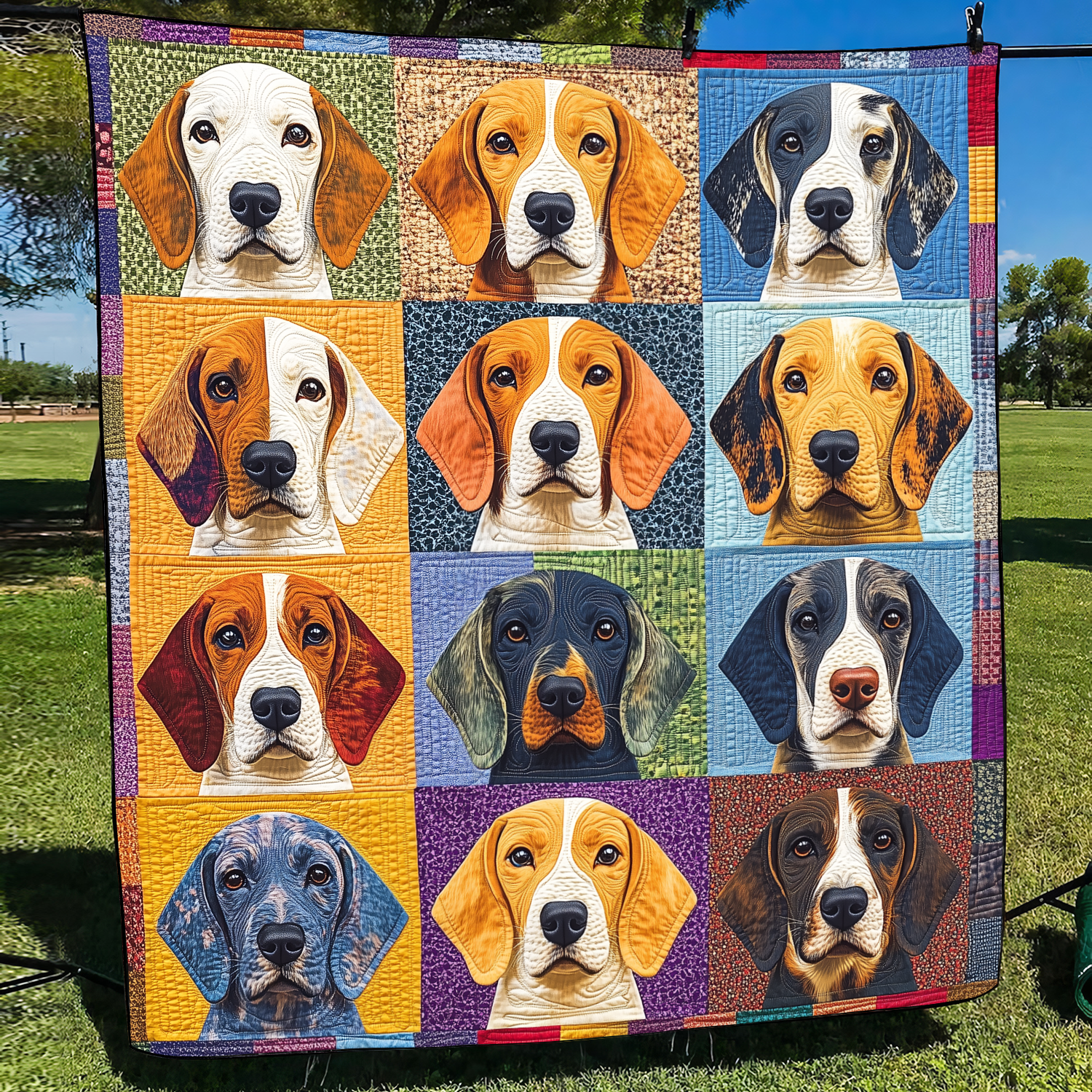 Beagle Adorabili Coperta Trapuntata