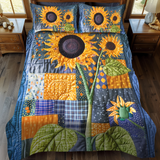 Set di Biancheria da Letto Trapuntata 3 Pezzi Girasoli di Endearing