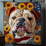 Fascino del Bulldog Inglese Coperta Trapuntata