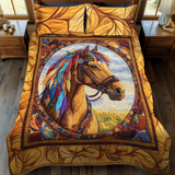 Set di Biancheria da Letto Trapuntata 3 Pezzi Eleganza di Equestrian