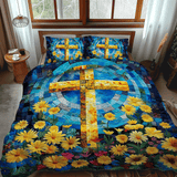 Set di Biancheria da Letto Trapuntata 3 Pezzi Eterno Fioritura