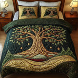 Set di Biancheria da Letto Trapuntata 3 Pezzi Eterno Fioritura