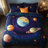 Set di Biancheria da Letto Trapuntata 3 Pezzi Eterno Orbit