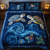 Set di Biancheria da Letto Trapuntata 3 Pezzi Costa Eterna
