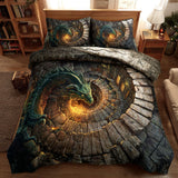 Set di Biancheria da Letto Trapuntata 3 Pezzi Eterno Spiral