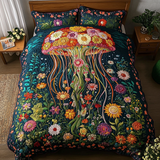 Set di Biancheria da Letto Trapuntata 3 Pezzi Bagliore Etereo