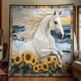 Destriero Etereo Quilt Artistico da Parete