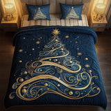 Christmas Tree 3-Piece Quilted Bedding Set NCU0VT341