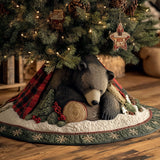 Evergreen Bear Den Christmas Quilted Tree Skirt NCU0TH3600