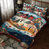 Set di Biancheria da Letto Trapuntata 3 Pezzi Sogni Sempreverdi