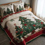 Set di Biancheria da Letto Trapuntata 3 Pezzi Bagliore Sempreverde