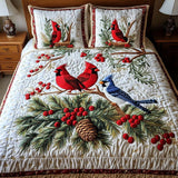 Set di Biancheria da Letto Trapuntata 3 Pezzi Coppia Sempreverde