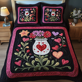 Set di Biancheria da Letto Trapuntata 3 Pezzi Amore di Everlasting