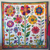 Fiori Accattivanti Coperta Trapuntata
