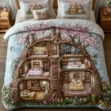 Set di Biancheria da Letto Trapuntata 3 Pezzi Fairy Dwelling