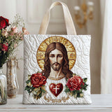 Passeggiata del Cuore Fedele Borsa Tote Trapuntata
