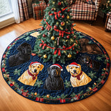 Amico Fedele delle Feste Copri Base per Albero di Natale Trapuntato