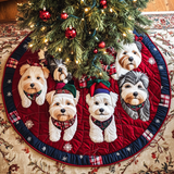 West Highland Terrier Fedele Copri Base per Albero di Natale Trapuntato