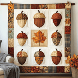 Ghianda d'Autunno Coperta Trapuntata