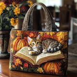 Baffi di Gatto d'Autunno Borsa Tote Trapuntata
