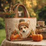 Gioia d'Autunno del Corgi Borsa Tote Trapuntata