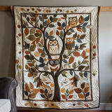 Gufi dell'Albero Genealogico Coperta Trapuntata