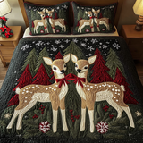 Set di Biancheria da Letto Trapuntata 3 Pezzi Foresta di Fawn