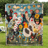 Giardino di Piume Coperta Trapuntata