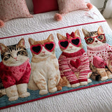 San Valentino Felino Runner da Letto Trapuntato