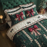 Set di Biancheria da Letto Trapuntata 3 Pezzi Serenata Festiva del Fiocco