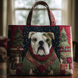 Bulldog Festivo Borsa Tote Trapuntata