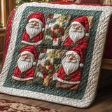 Babbo Natale con Croce Festiva Coperta Trapuntata