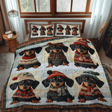 Set di Biancheria da Letto Trapuntata 3 Pezzi Festivo Doxie
