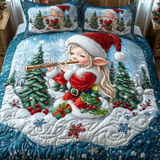 Set di Biancheria da Letto Trapuntata 3 Pezzi Elfo Festivo di Flute