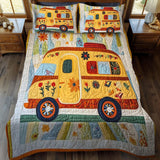 Set di Biancheria da Letto Trapuntata 3 Pezzi Gelo Festivo