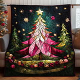 Albero di Vetro Festivo Coperta Trapuntata