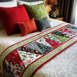 Patchwork Natalizio Runner da Letto Trapuntato