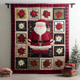 Babbo Natale Festoso Coperta Trapuntata