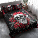 Set di Biancheria da Letto Trapuntata 3 Pezzi Teschio Festivo di Beard