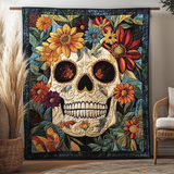 Teschio Festivo Coperta Trapuntata
