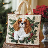 Spaniel Festivo Borsa Tote Trapuntata