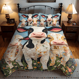 Set di Biancheria da Letto Trapuntata 3 Pezzi Campo degli Amici