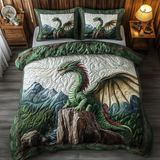 Set di Biancheria da Letto Trapuntata 3 Pezzi Drago Feroce