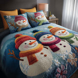 Set di Biancheria da Letto Trapuntata 3 Pezzi Neve di First