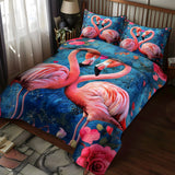 Set di Biancheria da Letto Trapuntata 3 Pezzi Fiesta del Fenicottero
