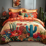 Set di Biancheria da Letto Trapuntata 3 Pezzi Sogno della Flora
