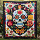 Calavera Floreale Coperta Trapuntata