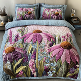 Set di Biancheria da Letto Trapuntata 3 Pezzi Sogno Floreale