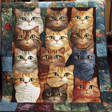 Felino Floreale Coperta Trapuntata