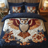 Set di Biancheria da Letto Trapuntata 3 Pezzi Volo Floreale